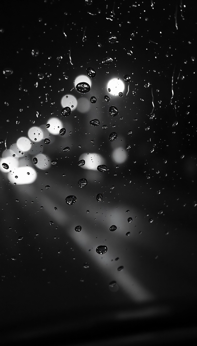 iPhone Night Car Rain Gorgeous Background
